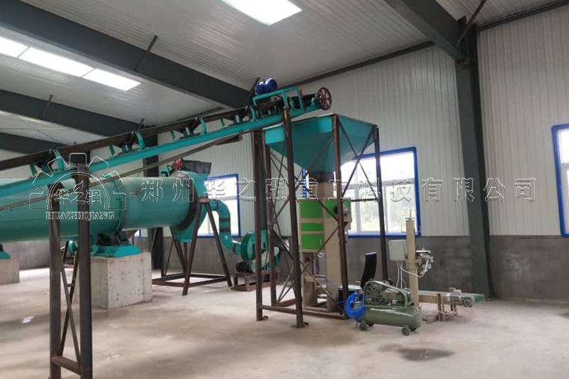 遼寧圓盤有機肥設備生產(chǎn)線安裝現(xiàn)場